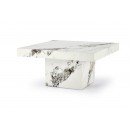 Стол журнальный HALMAR MONOLIT белый мрамор